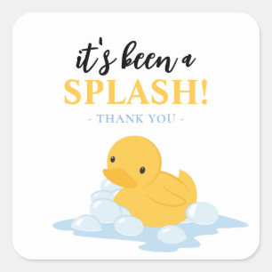 Canard Jaune C'est un Sticker de Fête de Splash