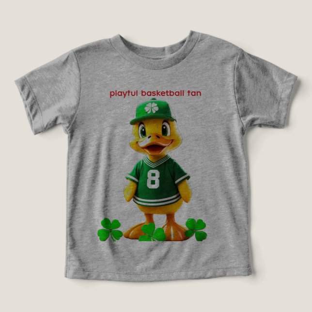 Canard Jaune Mignon en Maillot des Celtics – Unrea (Design Recto)