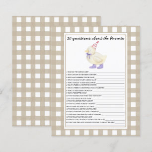 Canard - Jeux - 20 questions sur les parents