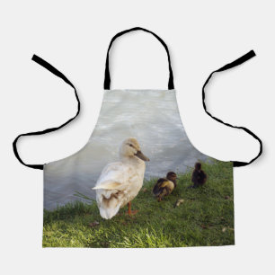 Canard maman avec colliers, Tablier d'impression c