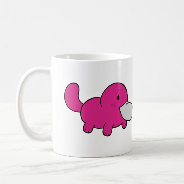 Canard mignon platypus facturé café Mug (Gauche)
