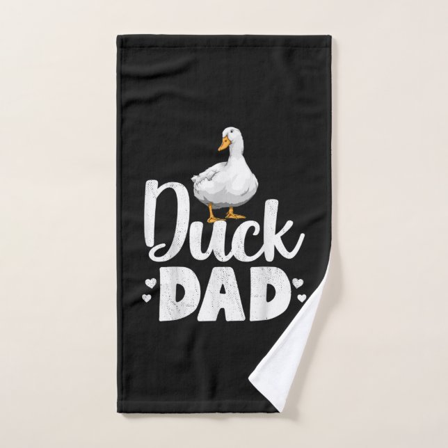 Canard papa Drôle Eau Ducklage Fermier Dons (Serviette à main)