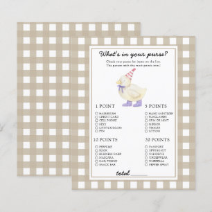 Canard - Qu'y a-t-il dans votre jeu de baby shower