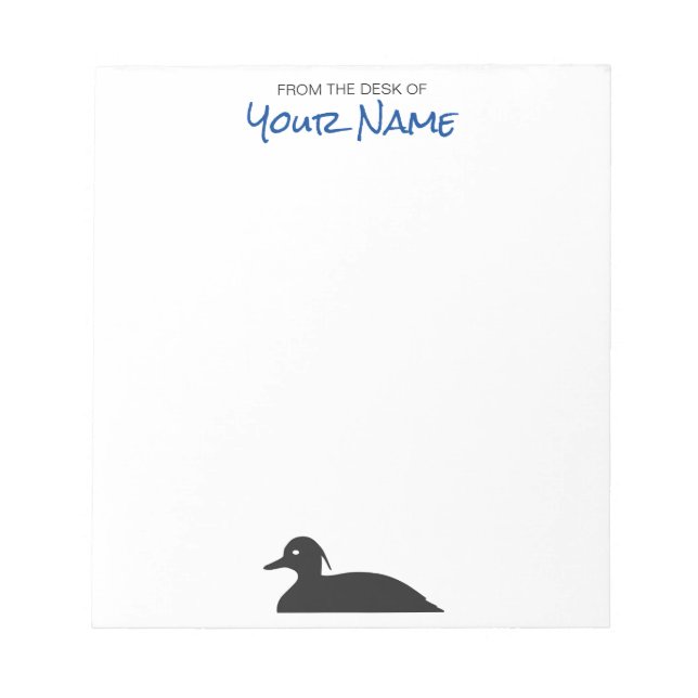 Canard touffu - Bloc-notes personnalisé (Devant)