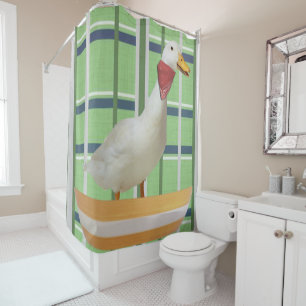 Canard vert rideau de douche
