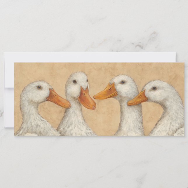 Canards dans une carte plate Row (Devant)