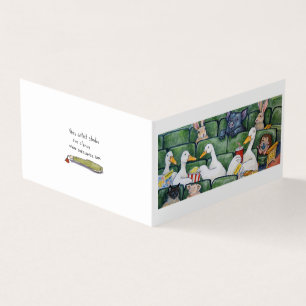 Canards Dans Une Carte Rangée