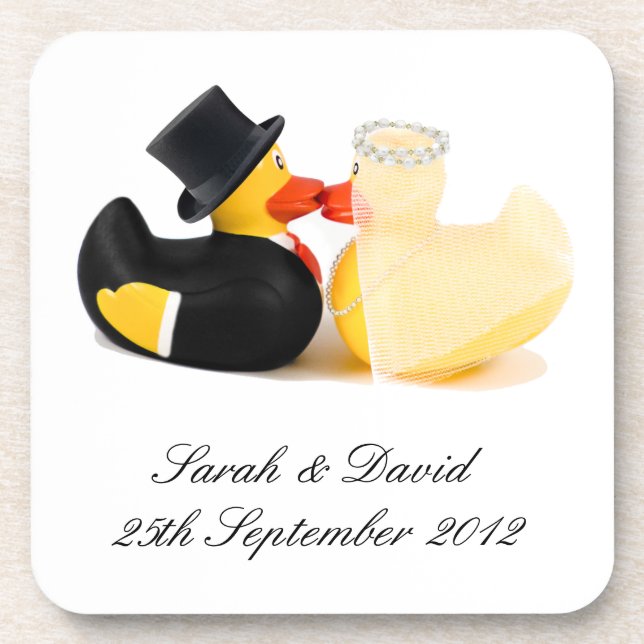 Canards de mariage 2 ... dessous de verre (Devant)