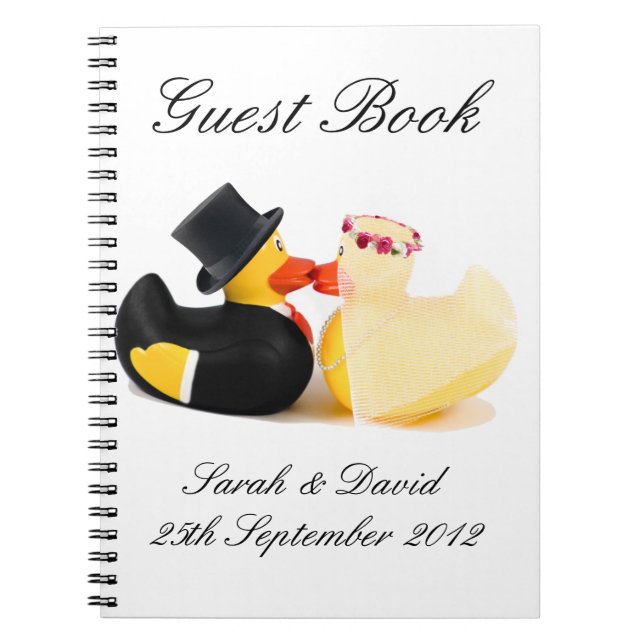 Canards de mariage 4 ... livre d'or cahier (Devant)
