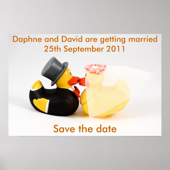 Canards de mariage ... Affiche (Devant)