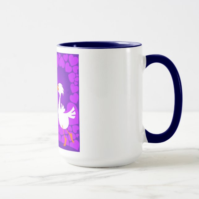 Canards embrassant, tasse (Droite)