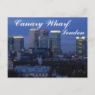Canary Wharf, Londres Carte postale