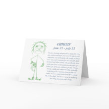 Cancer [ - BitchScope - ] Carte d'anniversaire