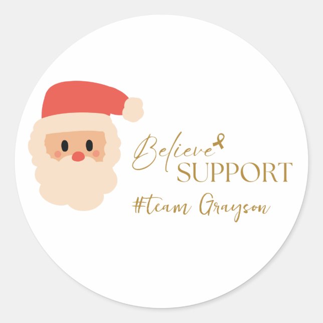 cancer. Christmas Custom #nom d'équipe Stickers Ét (Devant)