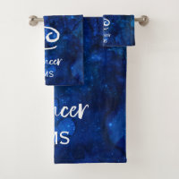 Cancer Constellation Zodiaque Galaxie bleue Monogr