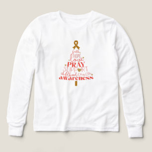 cancer de l'enfance Filles de Noël Long Manches