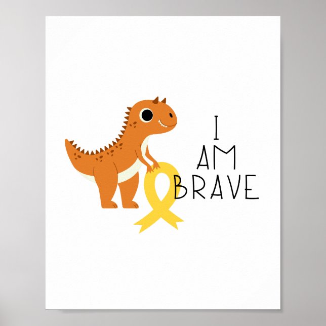 cancer de l'enfance. Je suis courageux. Poster et  (Devant)