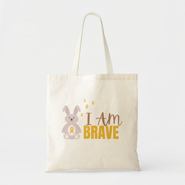 cancer de l'enfance. Je suis courageux. Sacs (Devant)