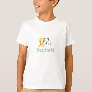 cancer de l'enfance. Je suis courageux. T-shirt en