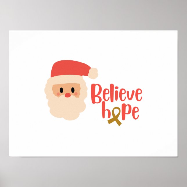 cancer de l'enfance Noël Affiches et imprimés (Devant)