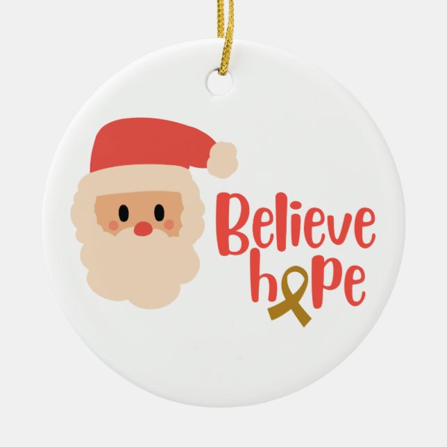 cancer de l'enfance Noël Ornements de Noël (Devant)