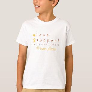 cancer de l'enfance Nom personnalisé T-shirt enfan