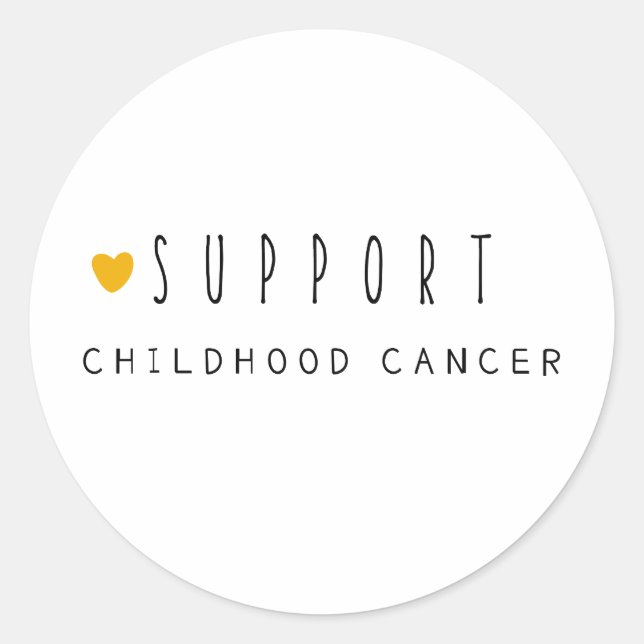 cancer de l'enfance. soutien. Stickers & Étiquette (Devant)