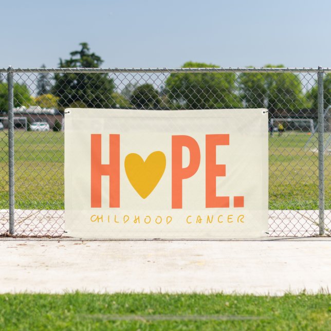 cancer de l'enfant HOPE coeur Bannière Signal exté (Insitu)