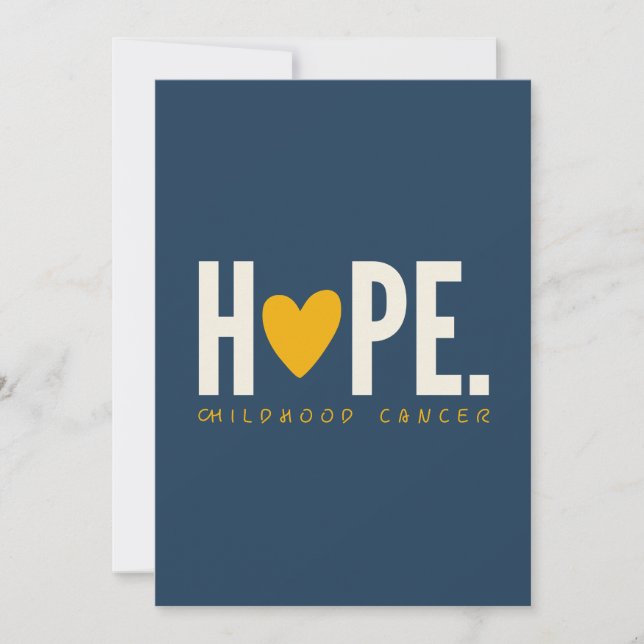 cancer de l'enfant HOPE Invitation carte Faire-par (Devant)