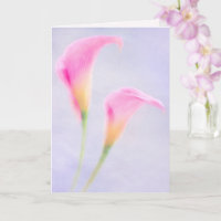 Cancer du sein Carte de voeux rose floral