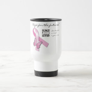Cancer du sein de modèle de tasse de voyage