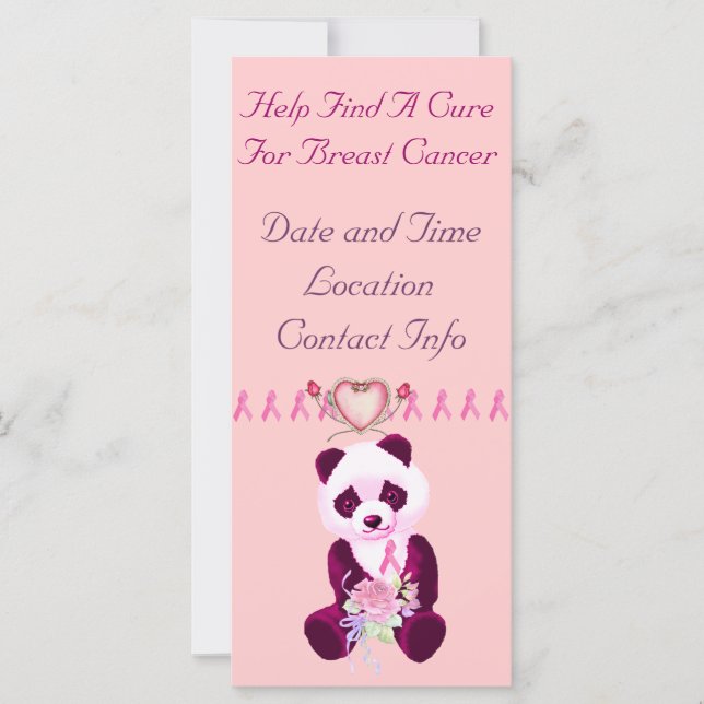 Cancer du sein Panda Ours (Devant)