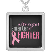 Cancer du sein Survivant Sterling Argent Collier