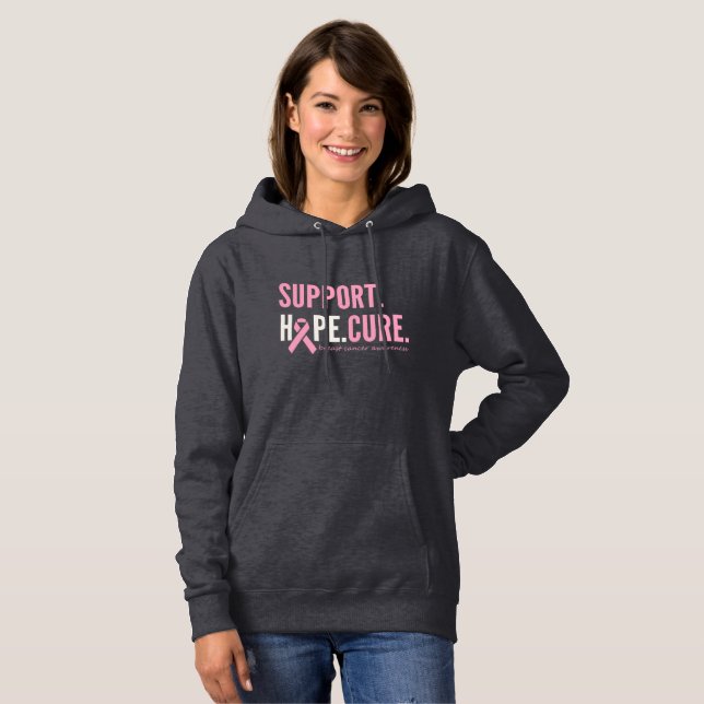 cancer du sein Sweat - shirt à capuche de repoussa (Devant entier)