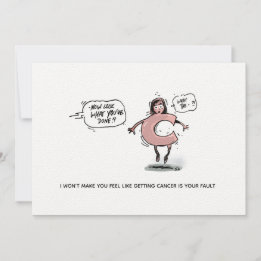 Cancer Honte Funny Cancer Carte postale
