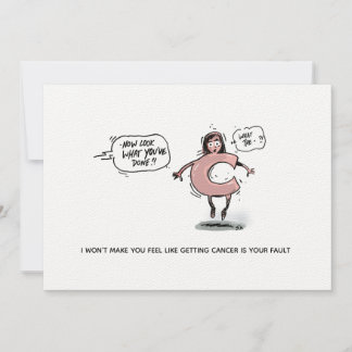 Cancer Honte Funny Cancer Carte postale
