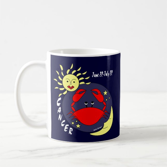 Cancer la tasse de café de signe de zodiaque de (Gauche)