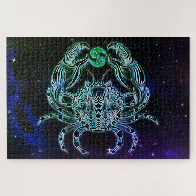 cancer le crabe puzzle zodiac (Horizontal)