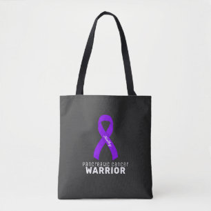 Cancer pancréatique Ruban noir Sac fourre-tout no
