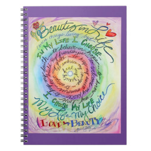 Cancer Poem Affirmation Rainbow Carnet Journal
