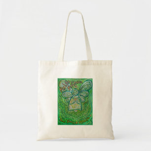 Cancer Poem Green Angel Sac fourre-tout d'art