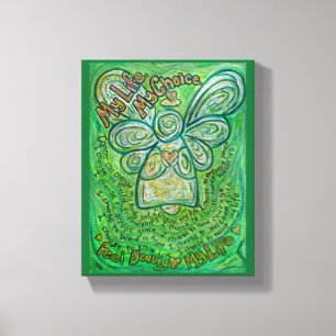 Cancer Poème Angel Art enveloppé Peinture en toile