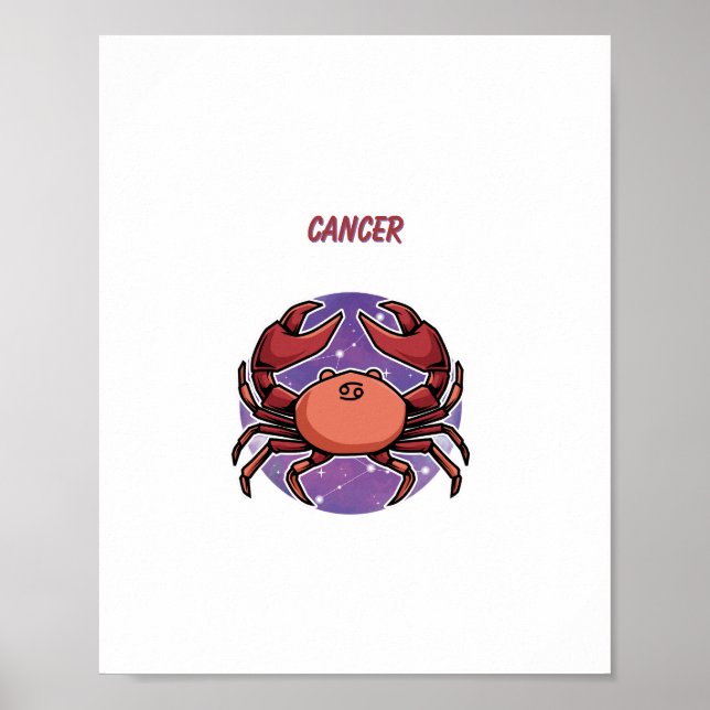 Cancer rose, zodiaque, impression signe du zodiaqu (Devant)