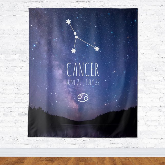 Cancer | Tapisserie d'astrologie personnalisée (Créateur téléchargé)