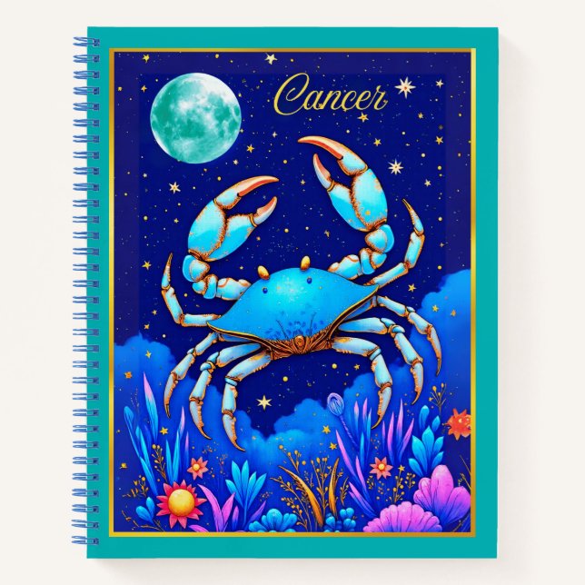Cancer the Crab Zodiac Sign Journal  (Devant)
