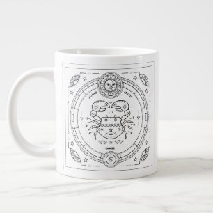 Cancer Zodiac Custom Anniversaire Mug