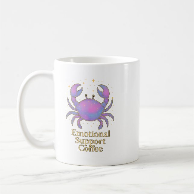 Cancer Zodiac Mug – Emotional Support Coffee mug (Gauche)