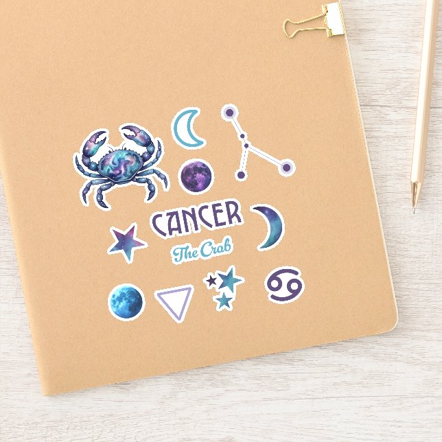 Cancer Zodiac Sticker Collection (Carnet)