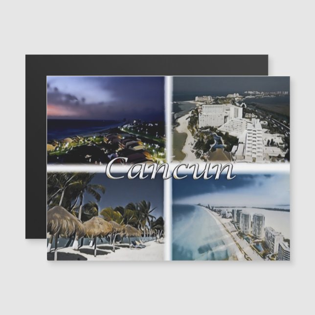 Cancun - Mexique - Mosaïque - (Devant / Derrière)