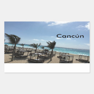 Cancún (Mexique) - Stickers Rectangle, Glossy